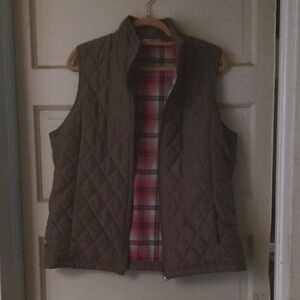 Lee Pink and Black Plaid Vest